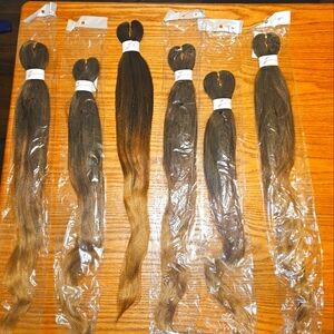 Pre-Stretched 26 inch Braiding Hair, Color #26 Ombre (6 Packs)